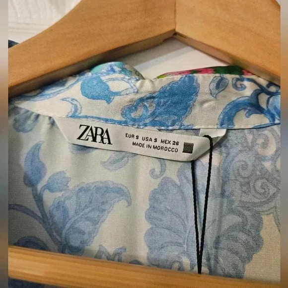 NWT ZARA COLORFUL BLOUSE - Picture 3 of 6